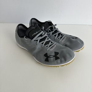 Under Armour Kick Distance Spike Track Shoes 4201062670 Gray Mens 9